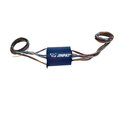 24-контактное скользящее кольцо 500 В переменного/постоянного тока, сквозное отверстие, с защитой IP54 для передачи аналоговых и цифровых сигналов