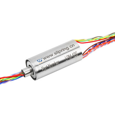 Компактное 12-контактное капсульное скользящее контактное кольцо для сигналов LVDS с контактами золото-золото